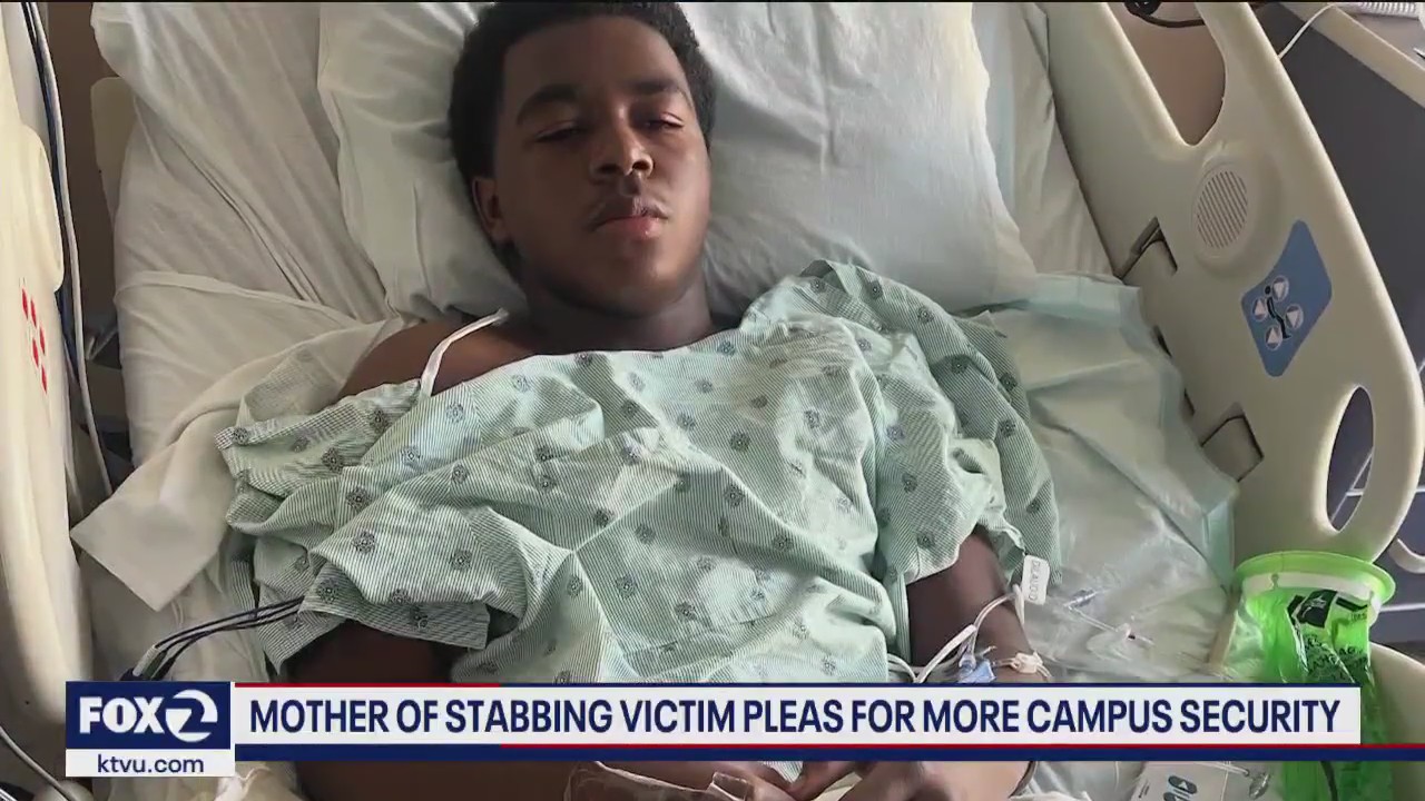Mother of teen stabbing victim calls for more campus security