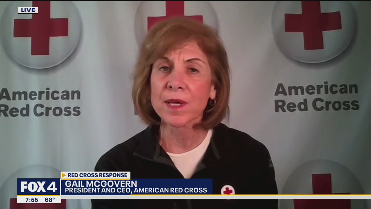 American Red Cross volunteers providing disaster relief across multiple states