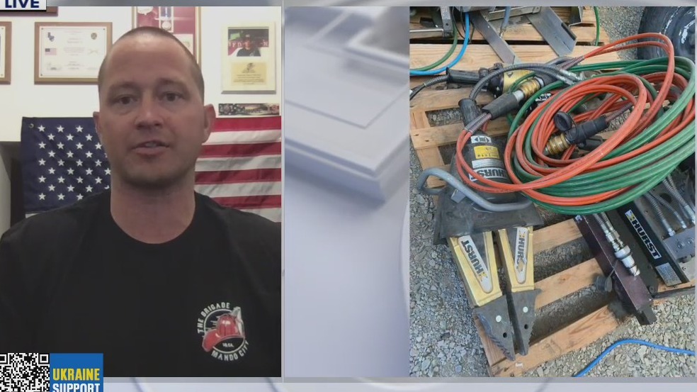 California firefighter collects equipment for Ukraine