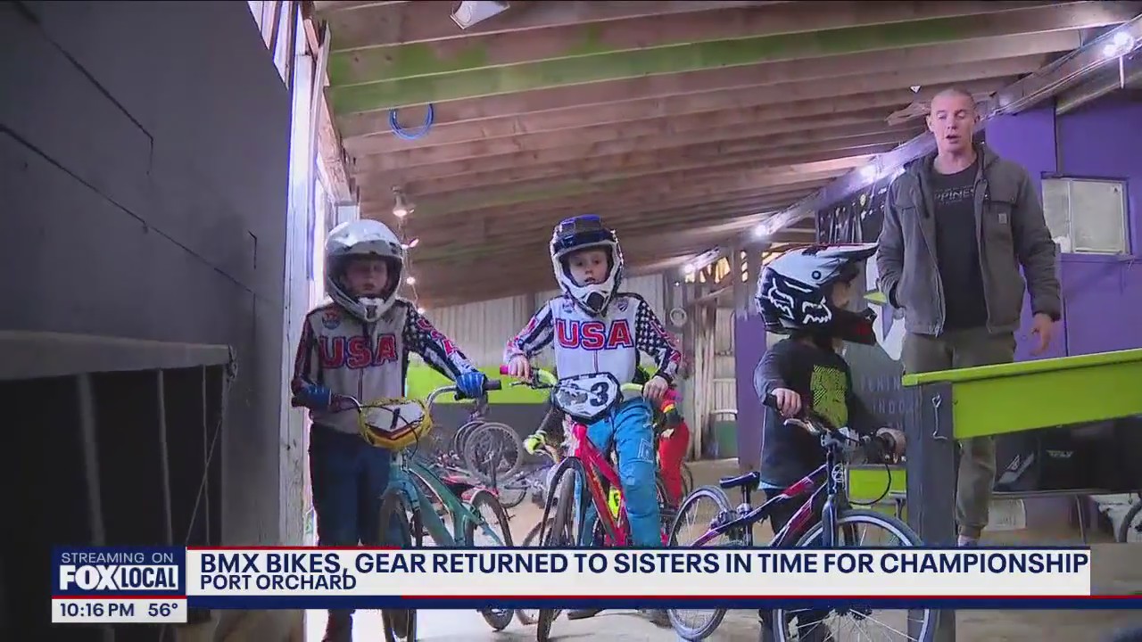 Championship BMX riders reunited with their stolen bikes