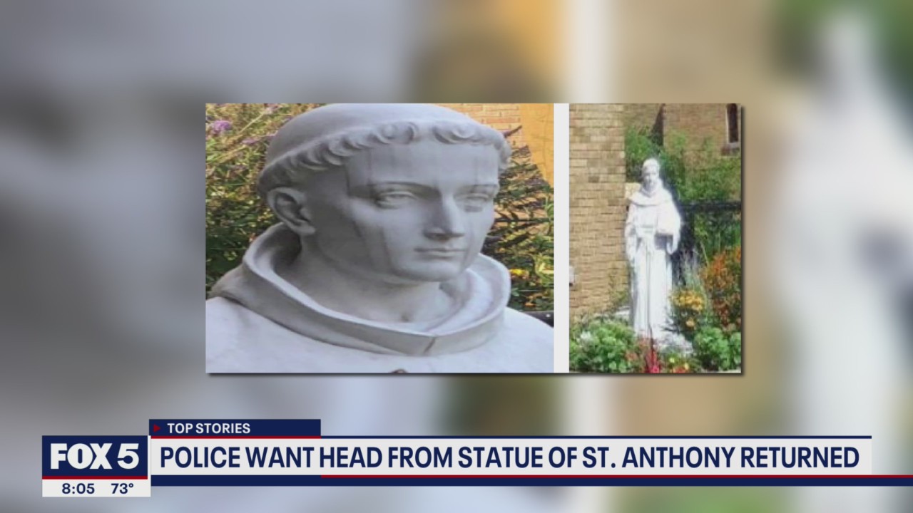 DC Police want head from statue of St. Anthony returned