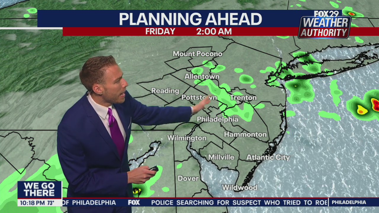 Weather Authority: 10 p.m. Thursday forecast