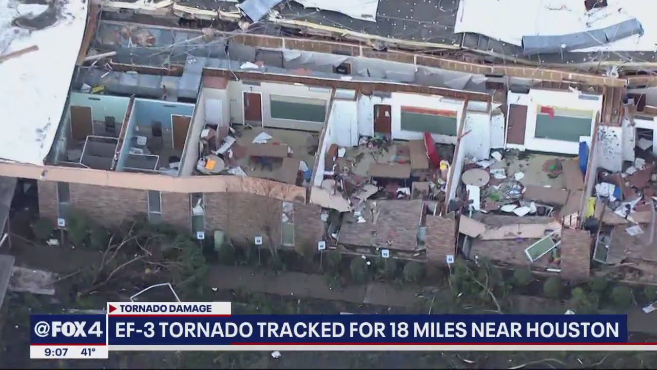 Severe weather threat moves east after tornadoes hit Texas