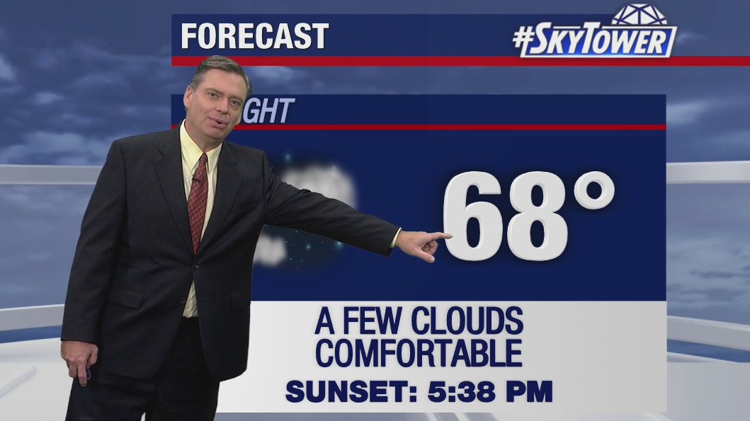 Monday evening weathercast