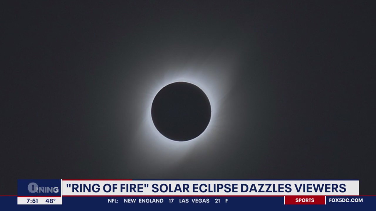 Ring of Fire solar eclipse appears over the Americas