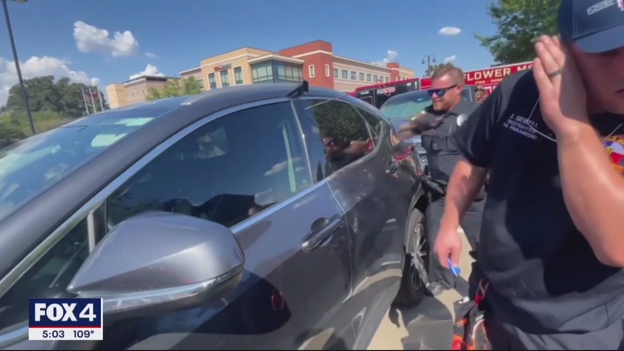 Flower Mound Fire rescues infant locked in hot car