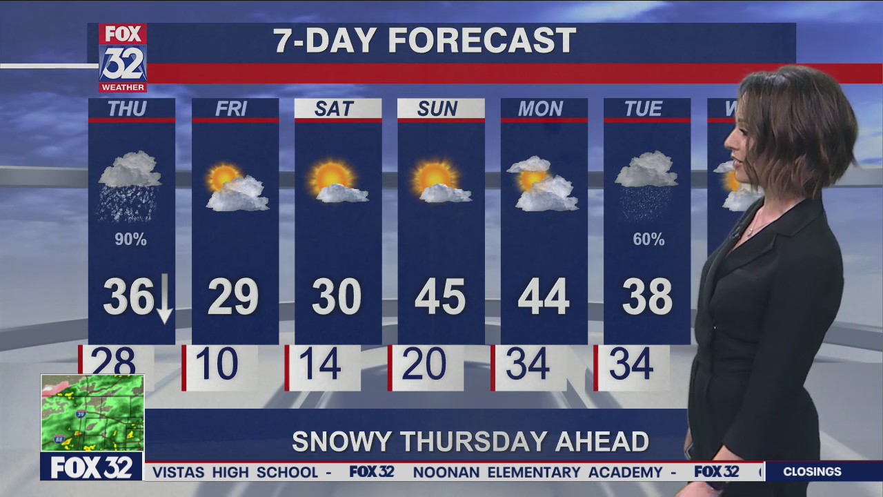 Winter storm: 10 p.m. forecast for Chicagoland on Feb. 16