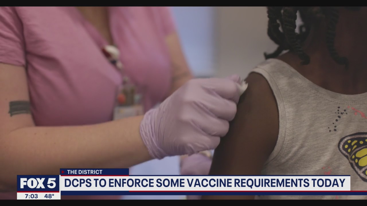 DC school vaccine deadline for some students begins Tuesday