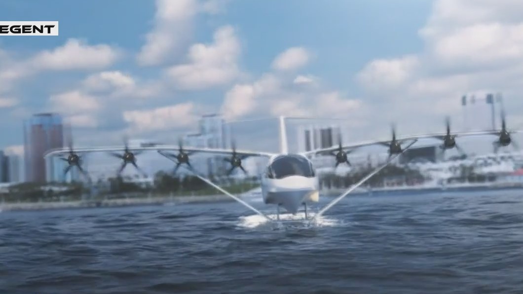 Sea glider boat plane testing on Tampa Bay