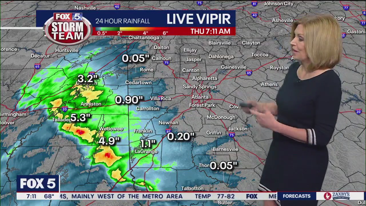 Thursday morning forecast update