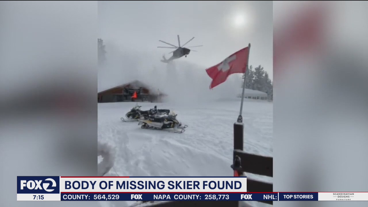 Body of missing skier found at California resort