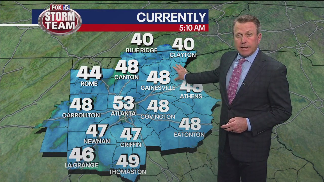 Monday morning weather forecast