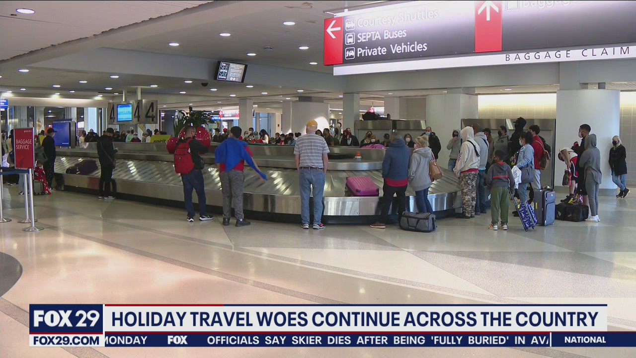 Holiday travel woes continue across the country