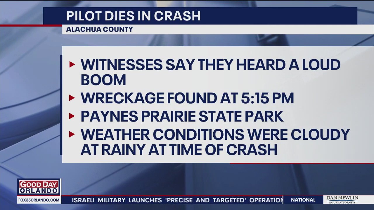 Pilot killed in Florida plane crash