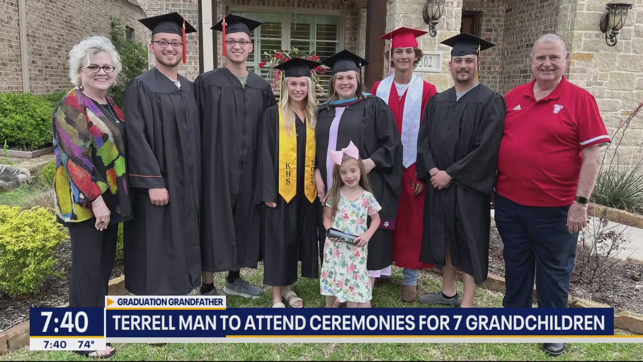Terrell man's 7 grandchildren all graduating this year