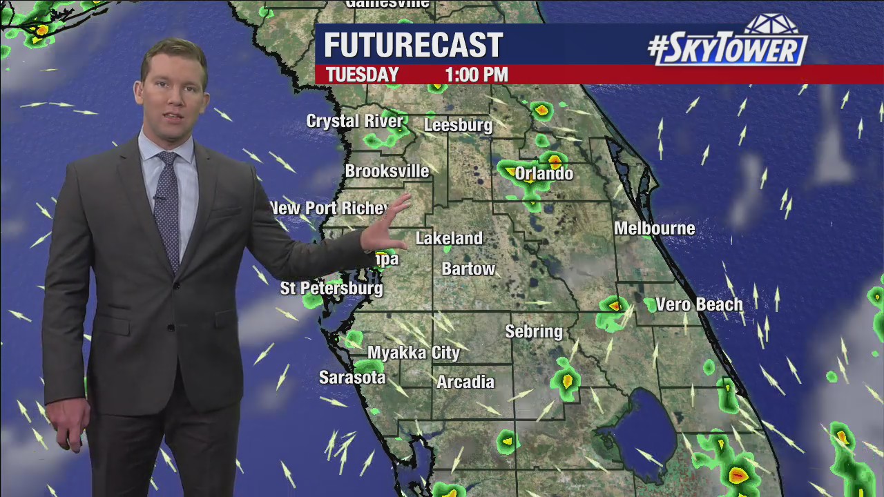 Monday evening forecast