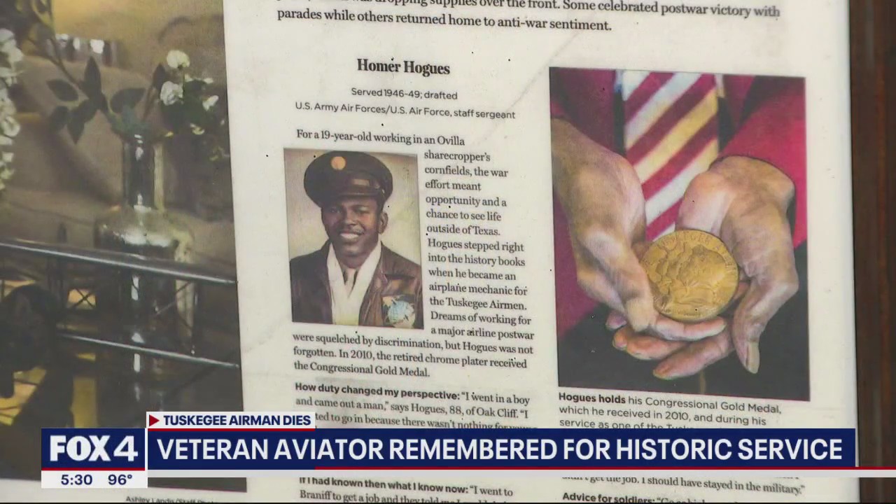 Dallas Tuskegee Airman Homer Hogues dies 2 days after death of his wife