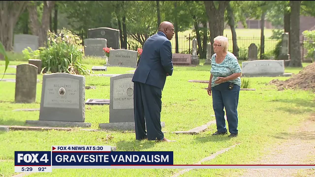 Headstones vandalized at Sunnyvale cemetery