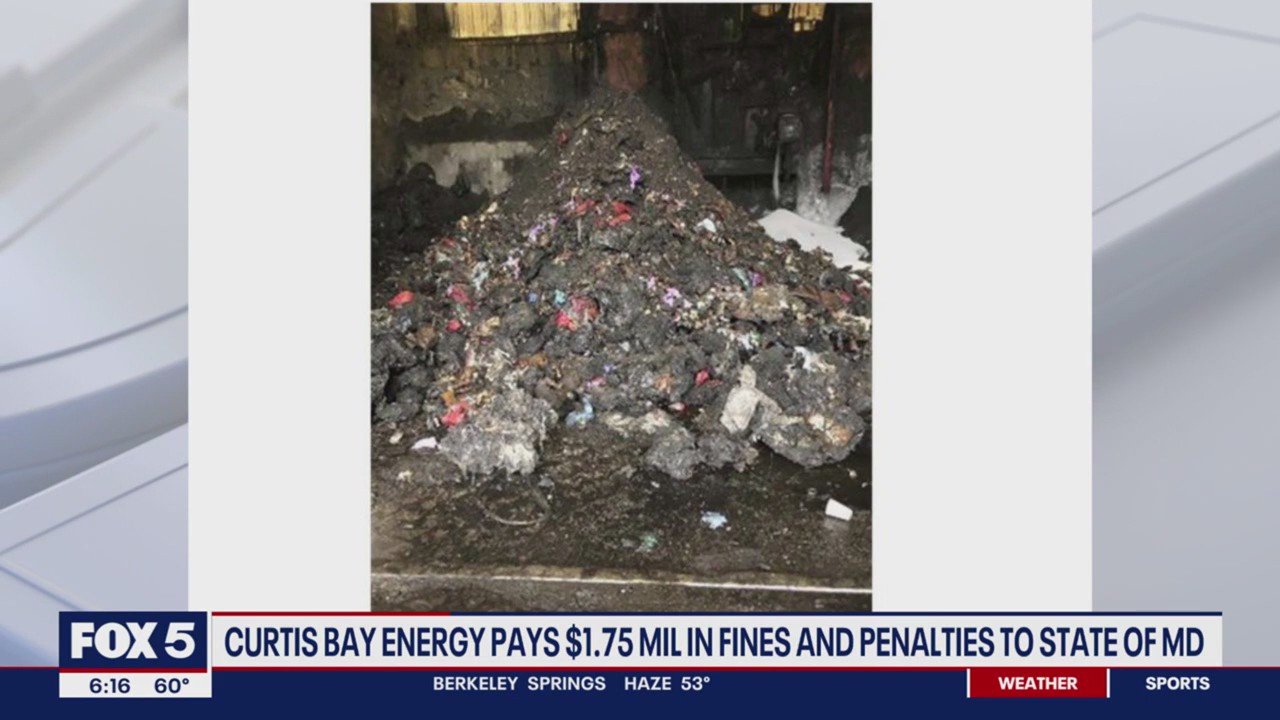 Curtis Bay Energy pays $1.75M in fines and penalties to Maryland