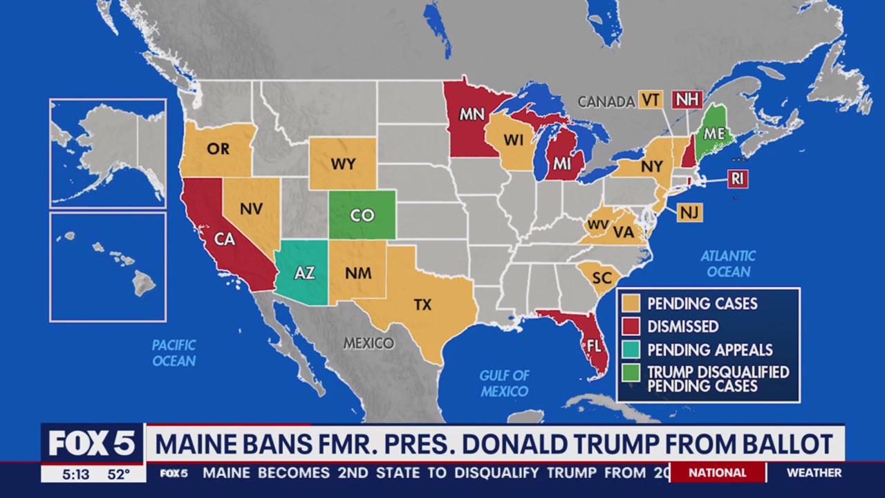 Maine bars Trump from state's 2024 presidential primary ballot