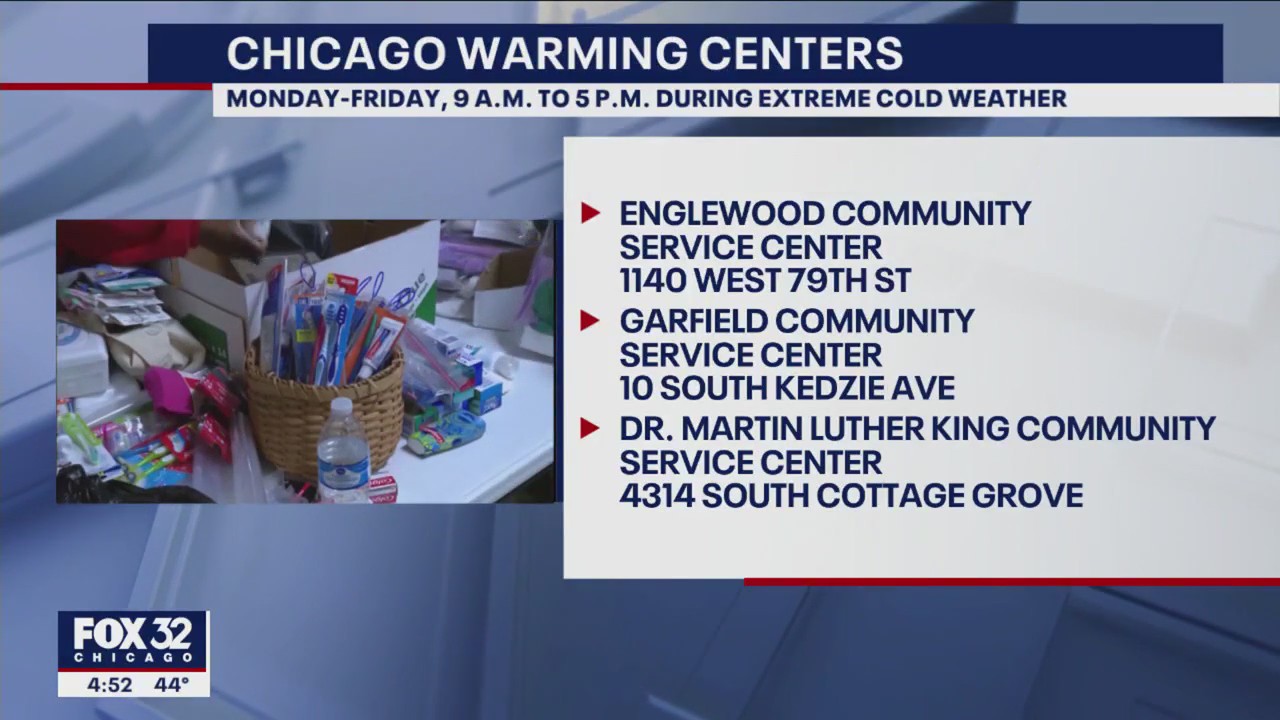 Chicago Warming Centers opening up in several neighborhoods