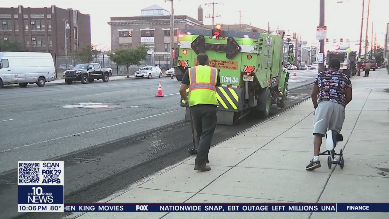 Workers begin months-long repaving project of Washington Avenue