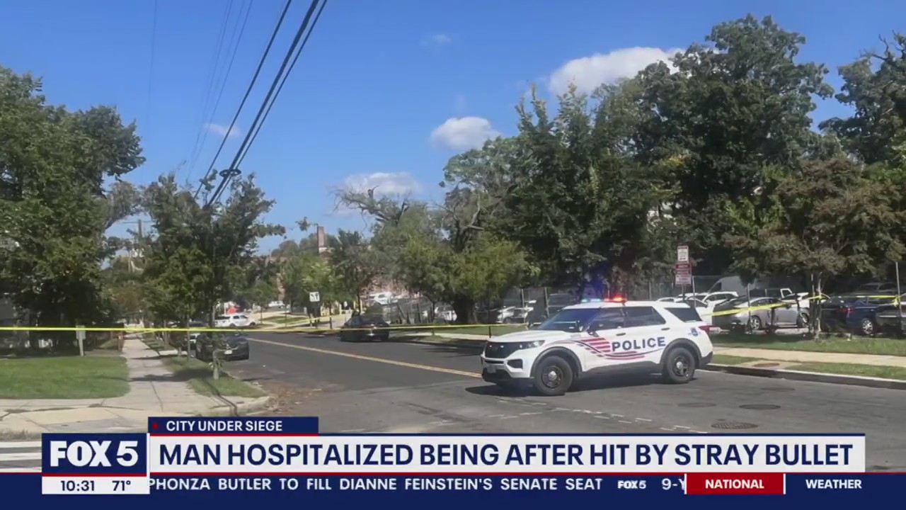63-year-old man struck by gunfire in DC while walking home to watch football game with brother
