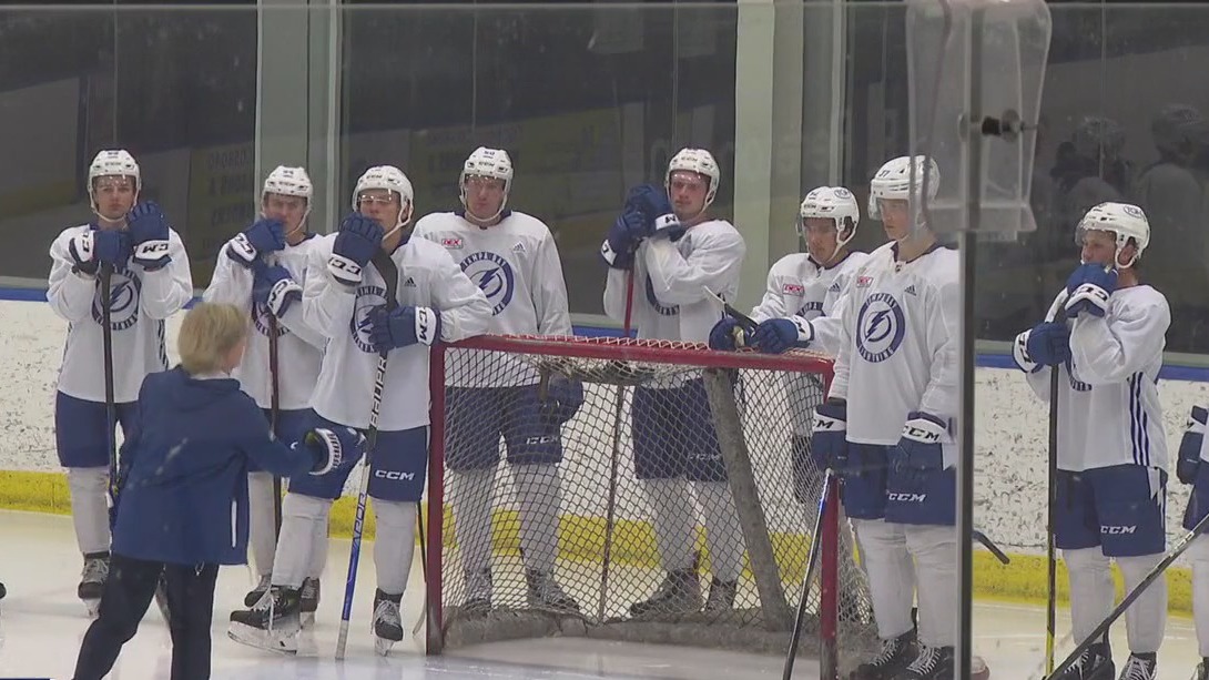Brothers skating together for the Bolts