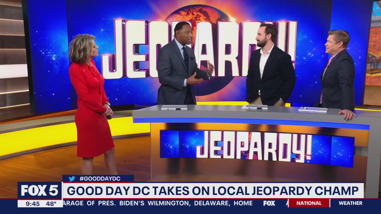 Local Jeopardy champ Patrick Curran visits GoodDayDC