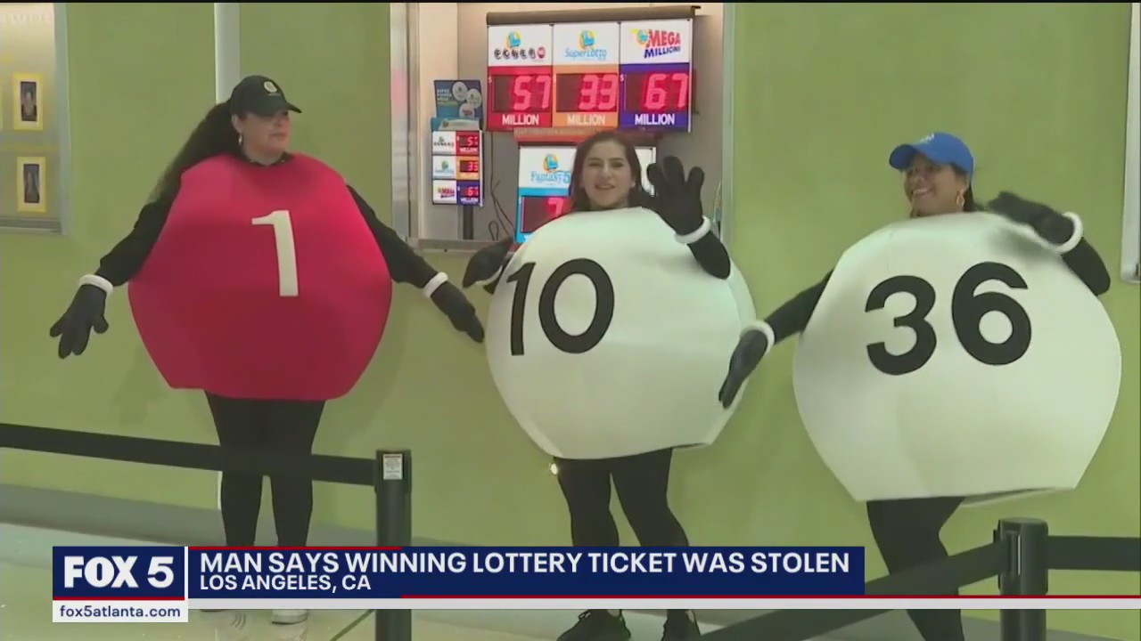Man says winning lottery ticket was stolen