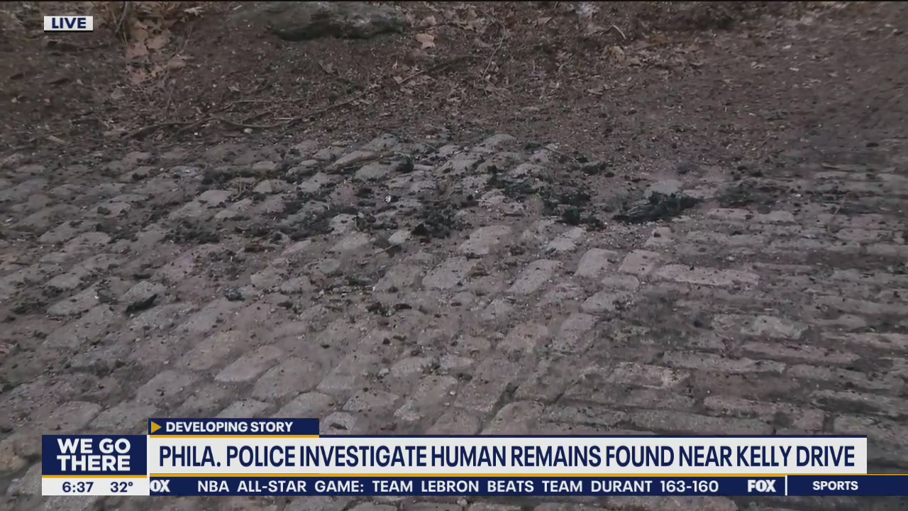 Philadelphia police open investigation after human remains found near Kelly Drive
