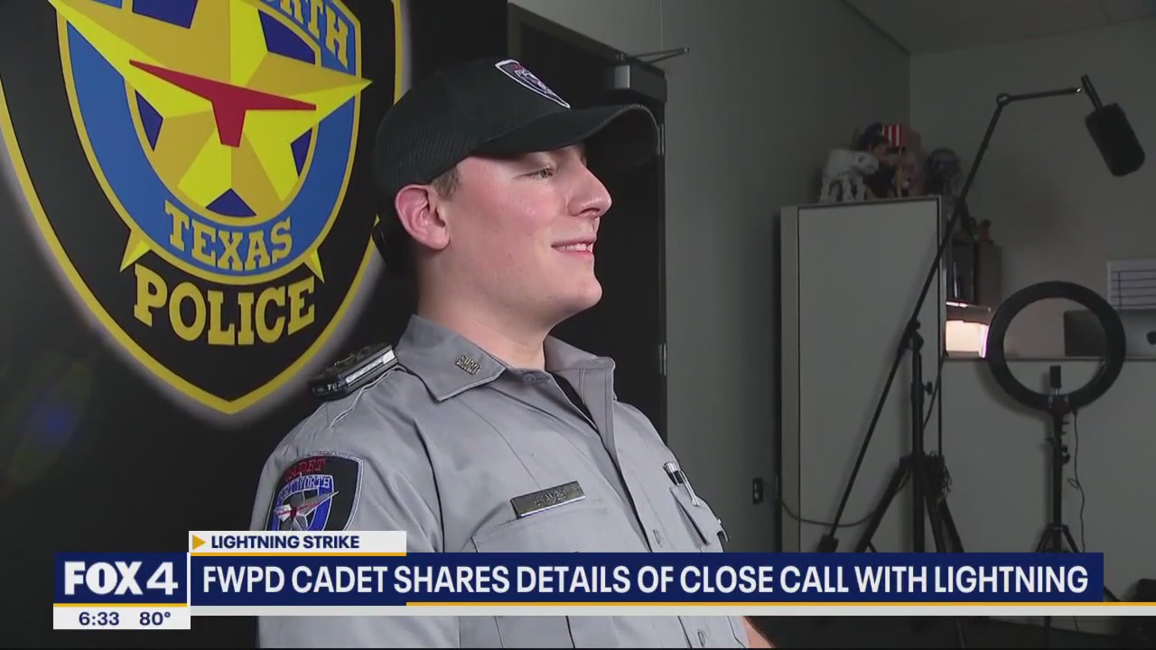 Fort Worth PD cadet recalls close call with lightning