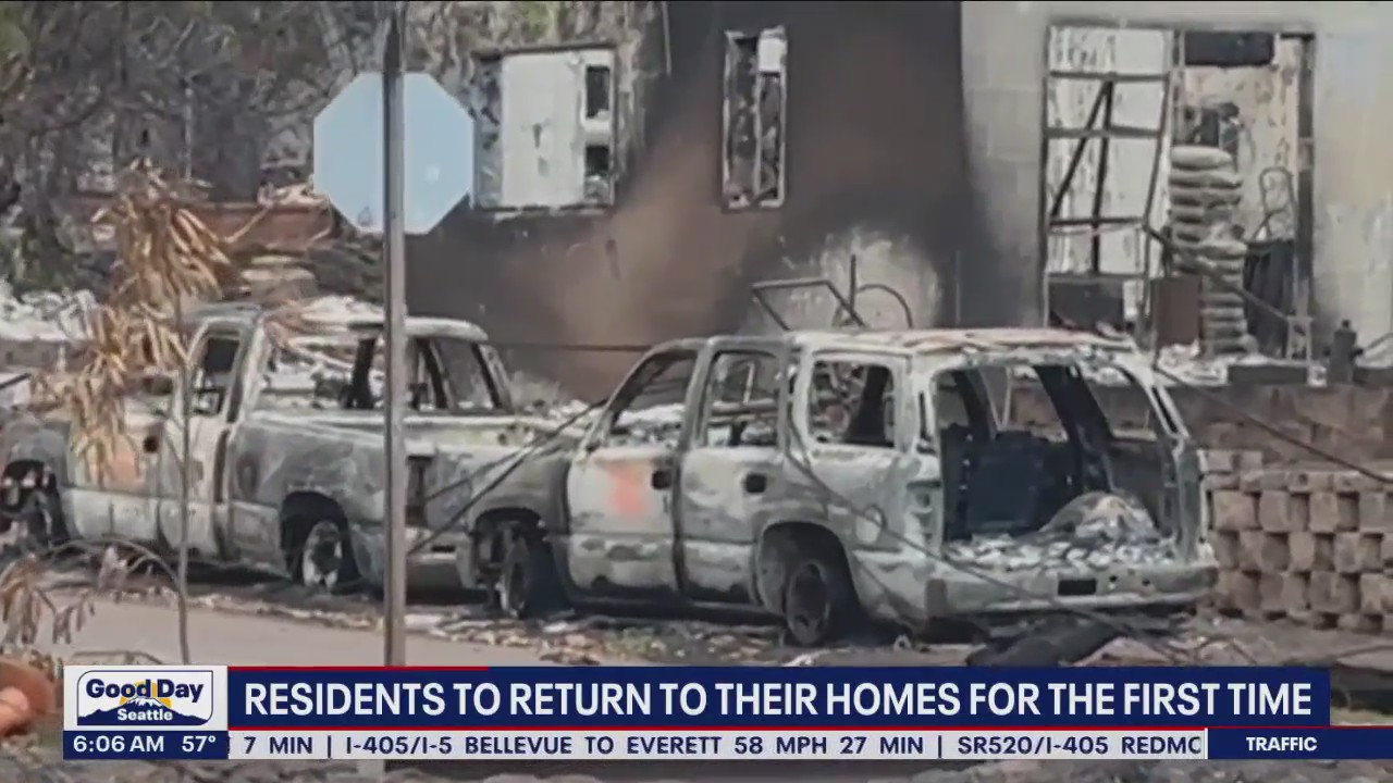 Maui residents to return to their homes after fire