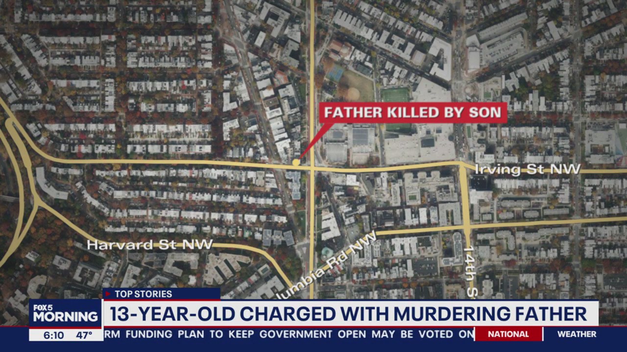 DC 13-year-old arrested for killing his father, police say