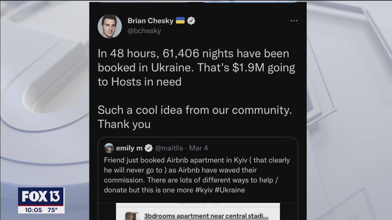 Airbnb being used to help people in Ukraine