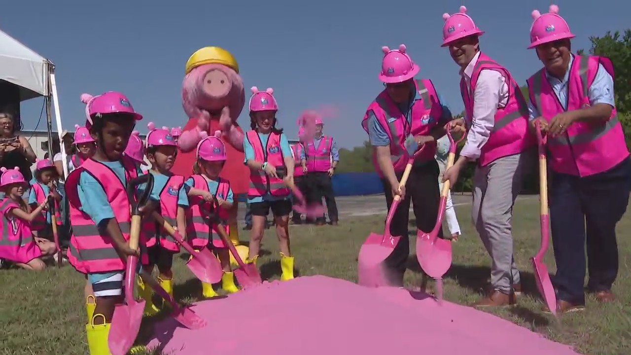 Peppa Pig theme park groundbreaking in NRH