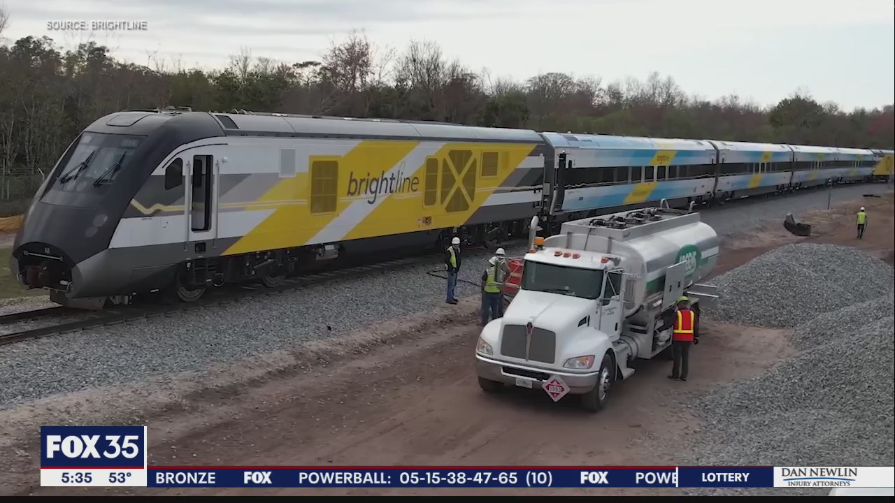 Brightline's first Orlando train arrives