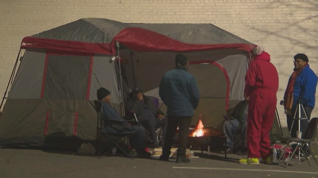 Concerned Black Clergy camps out in cold