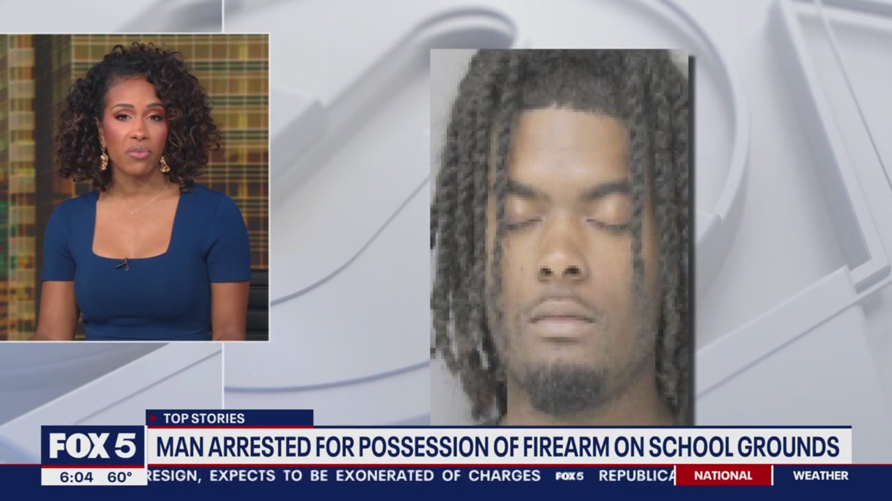 Man arrested for having gun on grounds of elementary school in Manassas: police