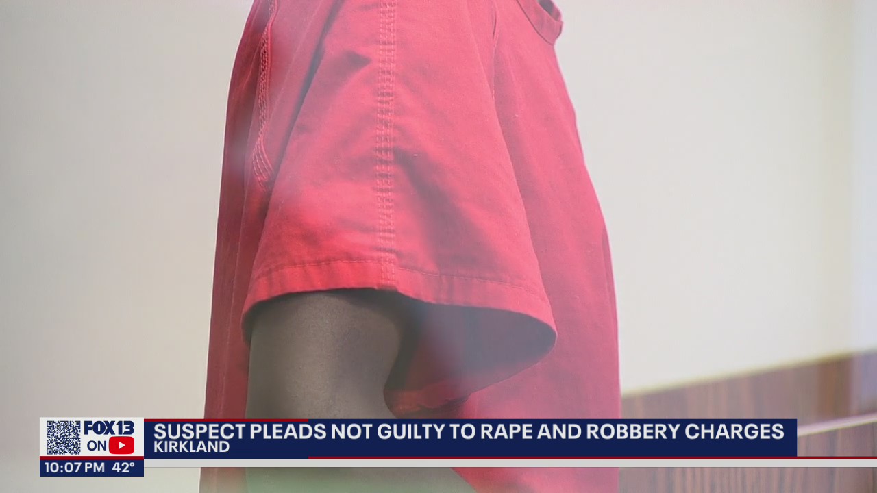 Suspect in Kirkland armed rape and robbery pleads not guilty
