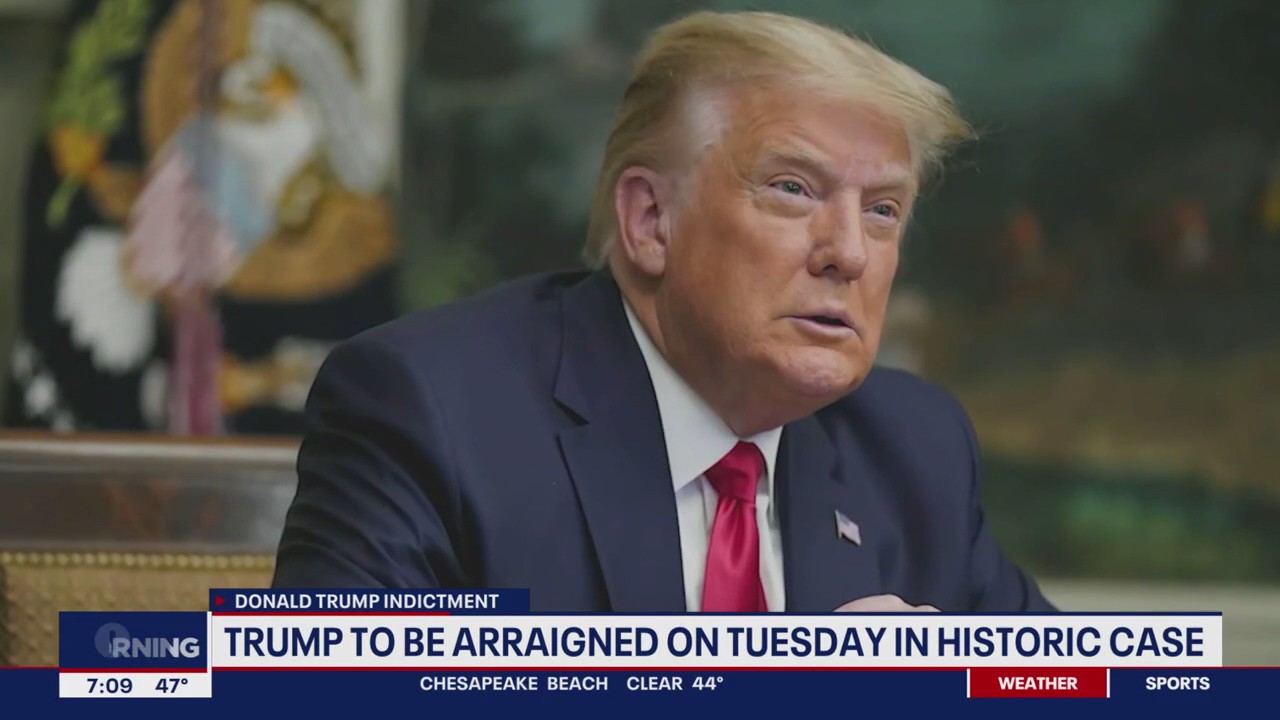 Trump to be arraigned on Tuesday