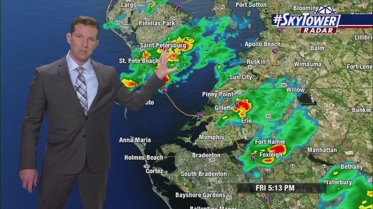 Friday evening forecast