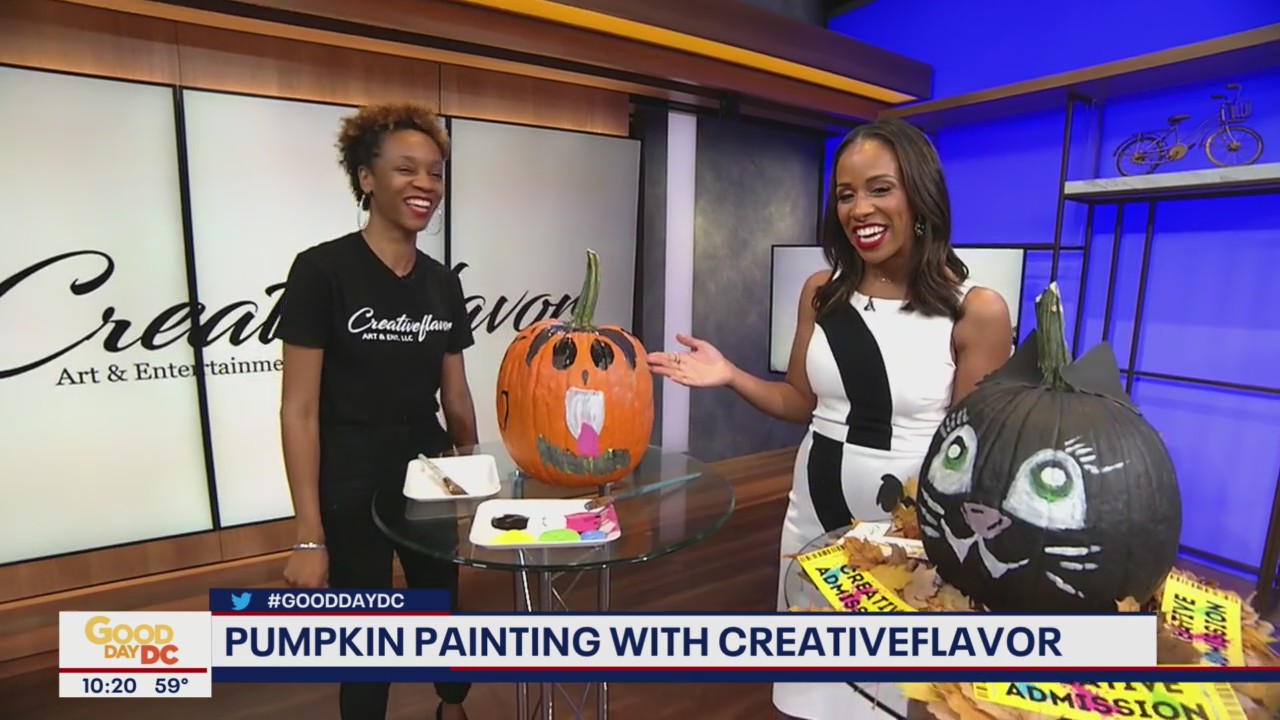 Talking pumpking painting designs with Creativeflavor Art & Entertainment