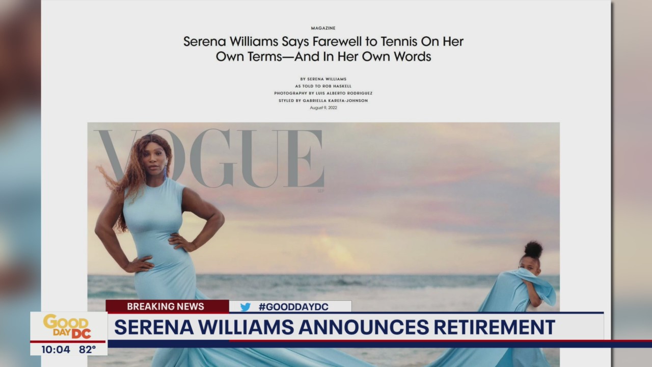 Serena Williams announces retirement from tennis