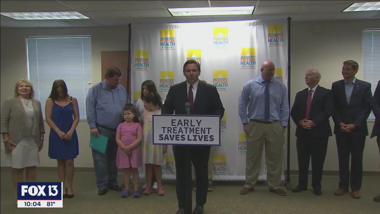 DeSantis touts treatment as Biden issues new vaccine guidelines