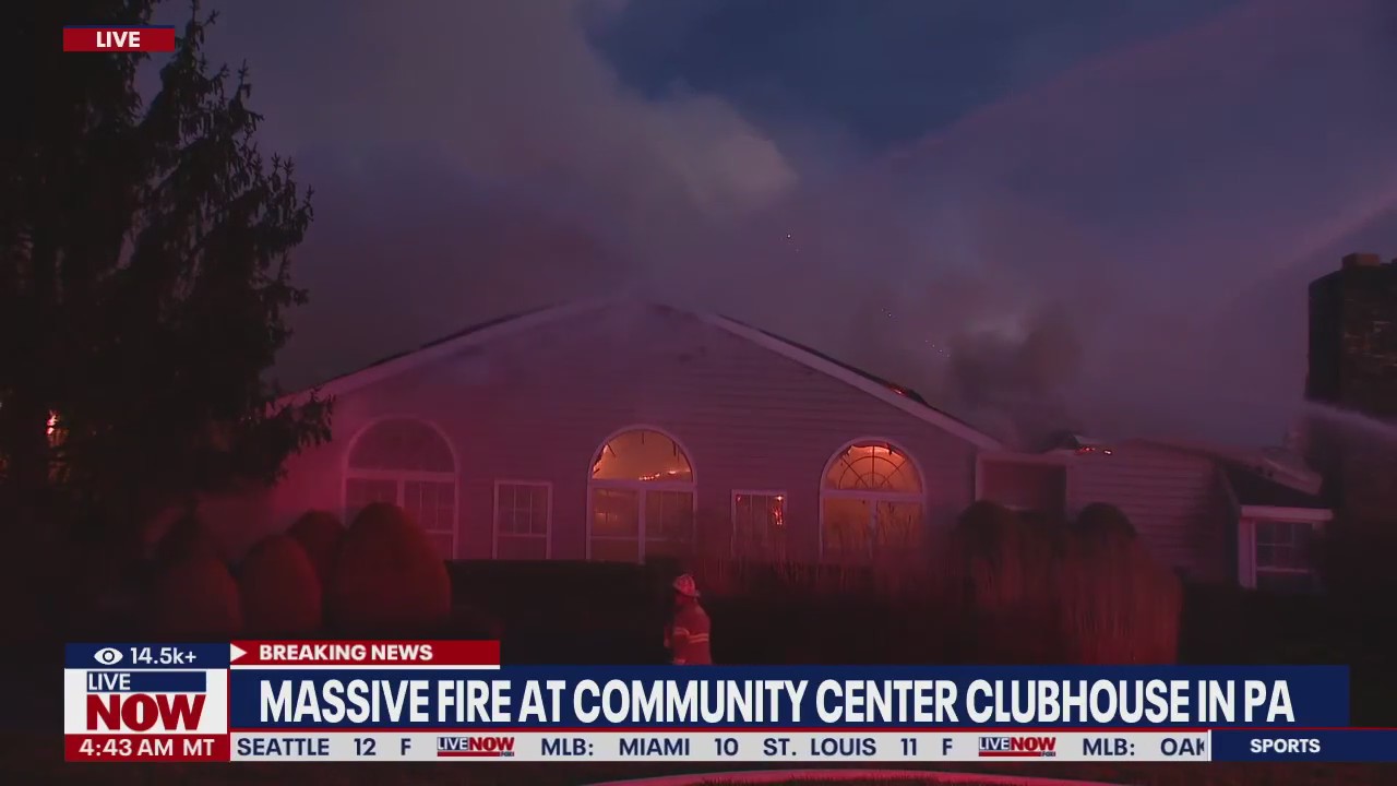 Clubhouse fire in Pennsylvania
