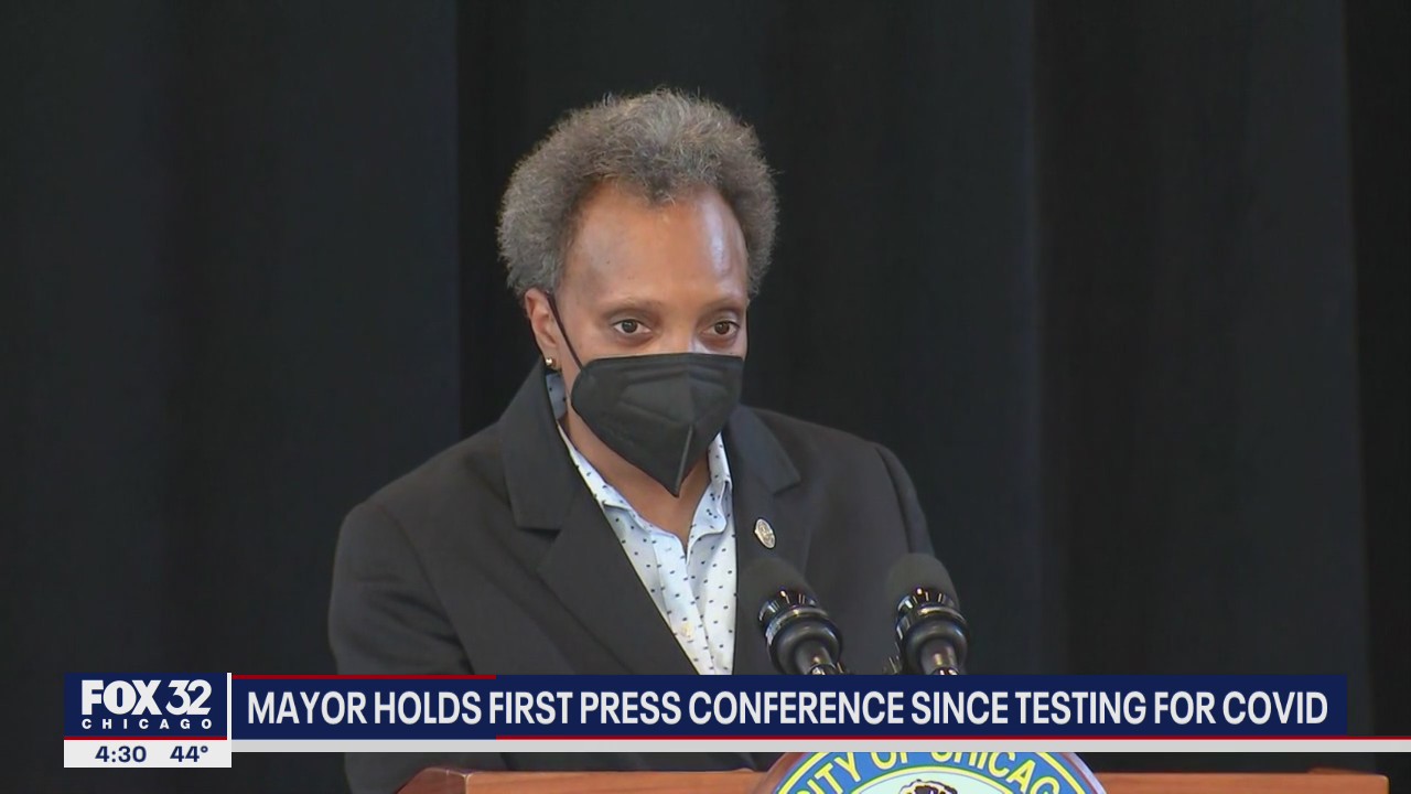 Lightfoot holds first press conference since testing positive for COVID