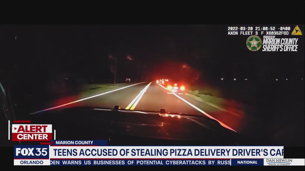 Florida teens accused of stealing pizza delivery driver's vehicle