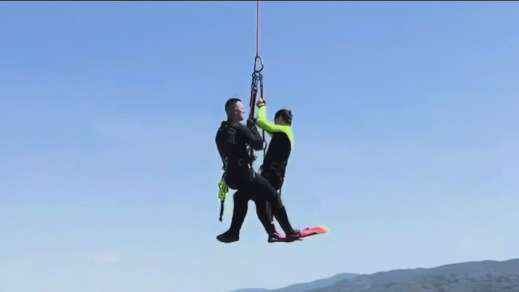 Across America: Dramatic ocean rescue in California