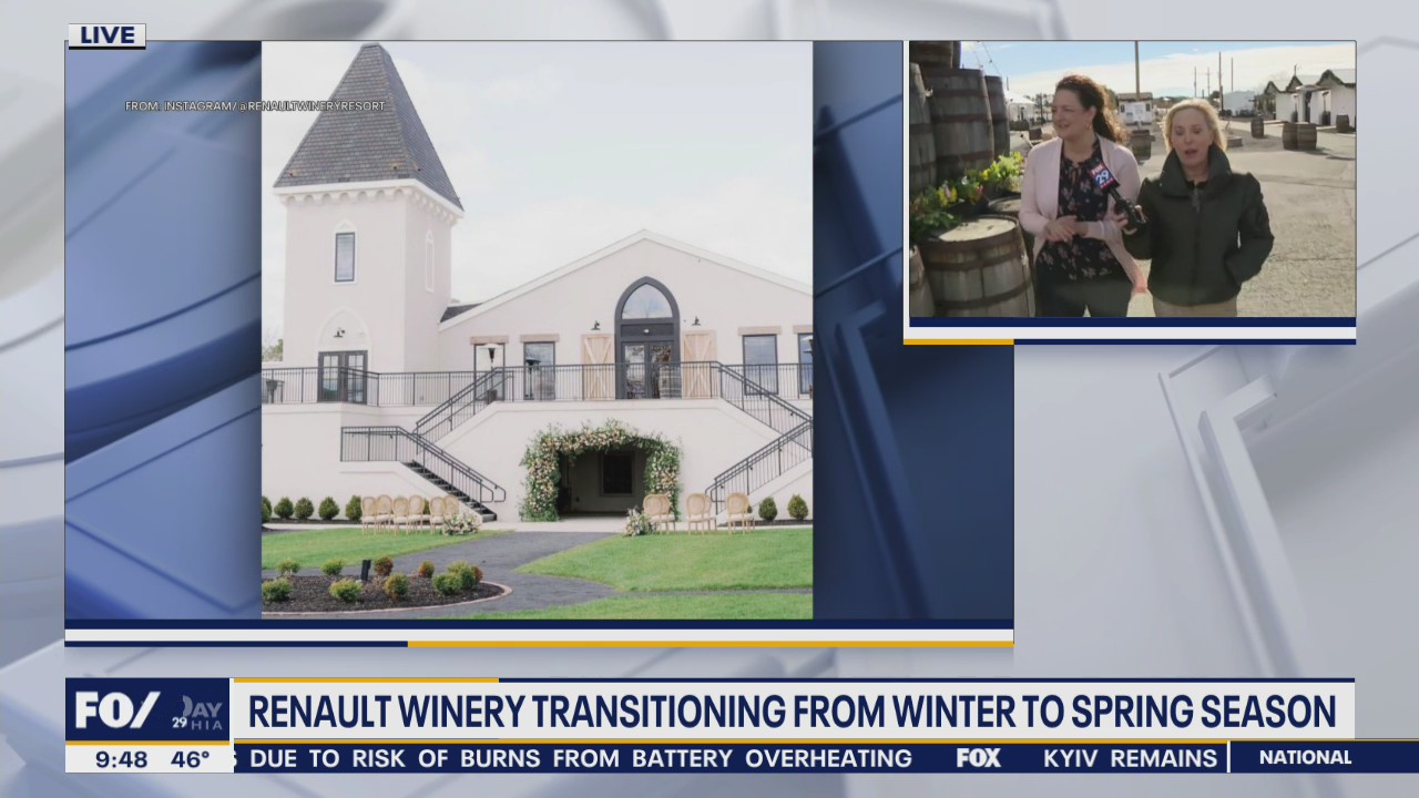 Renault Winery transitioning from winter to spring festivities